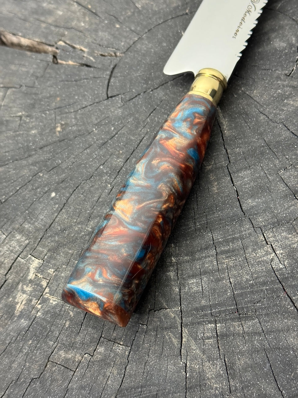 6" Utility Knife, Custom Block, SS440 - 150mm