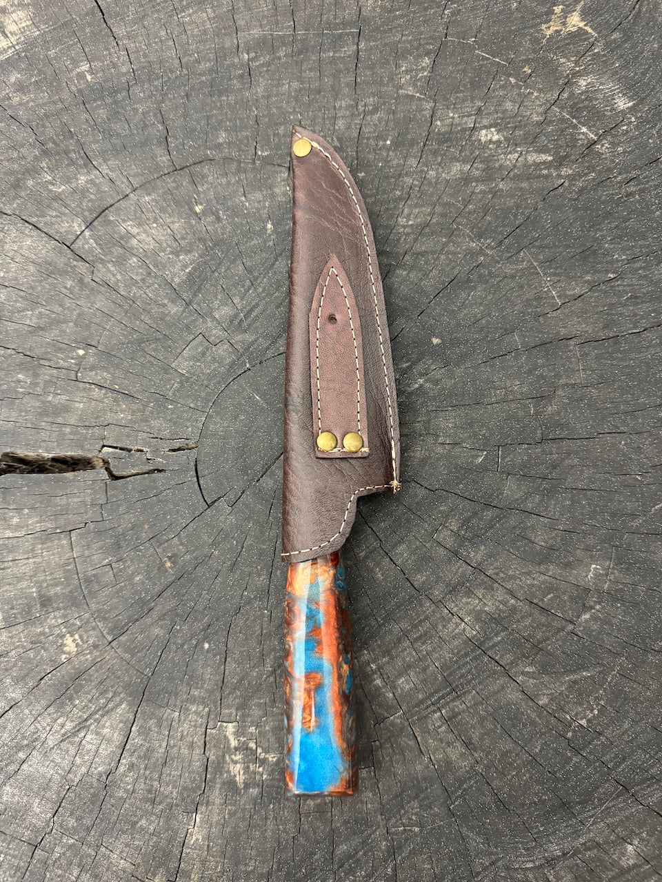 6" Utility Knife, Custom Block, SS440 - 150mm