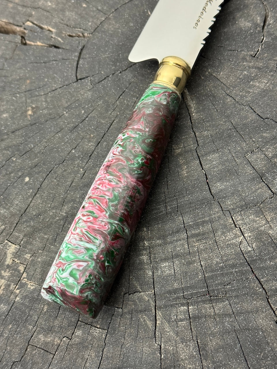 6" Utility Knife, Custom Block, SS440 - 150mm