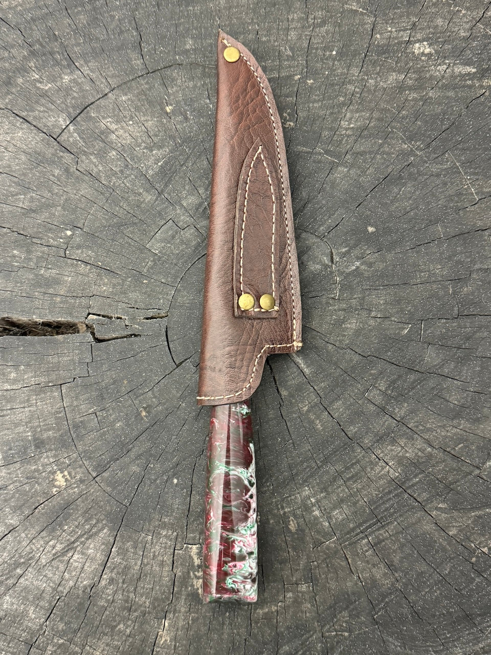 6" Utility Knife, Custom Block, SS440 - 150mm