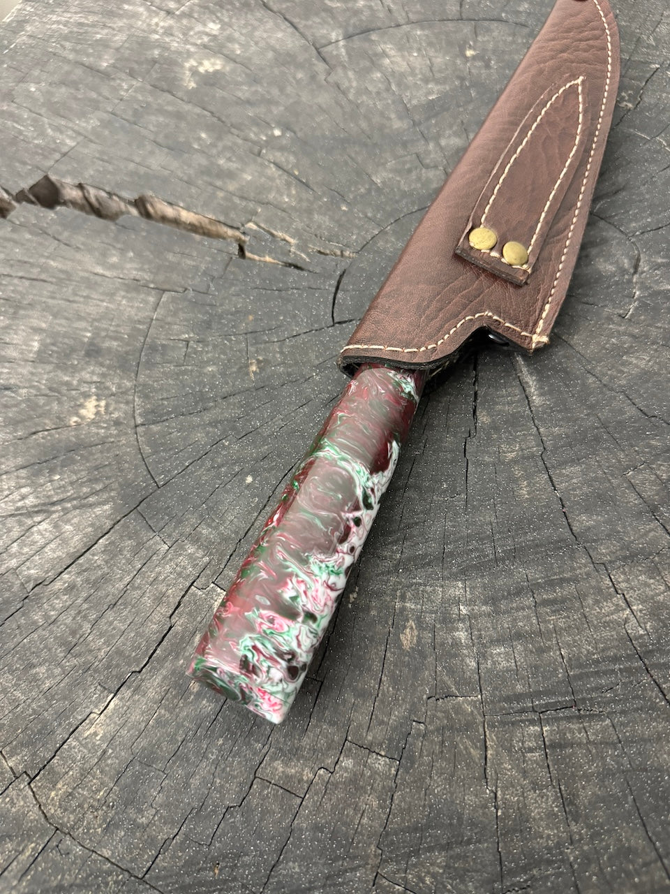 6" Utility Knife, Custom Block, SS440 - 150mm