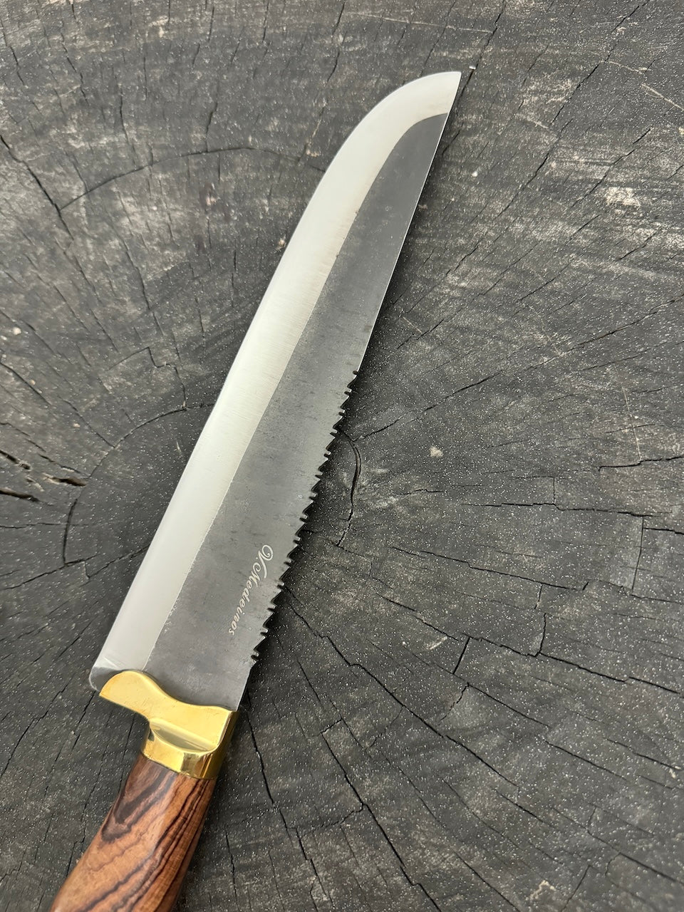 9" Artisan BBQ Knife, Native Hardwood, RSS440 - 230mm