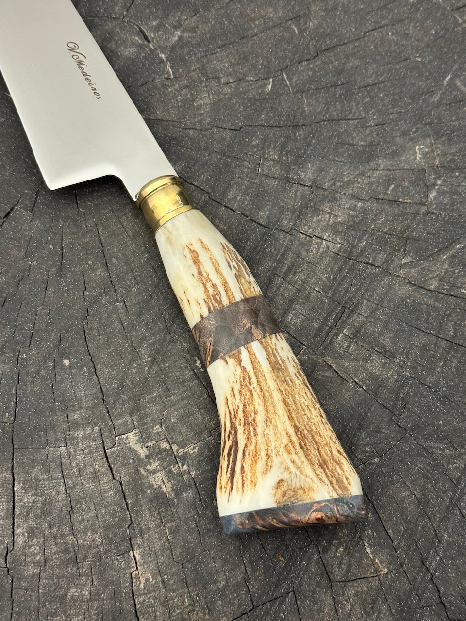 8" Branca Knife, Deer Antler, SS440 - 210mm
