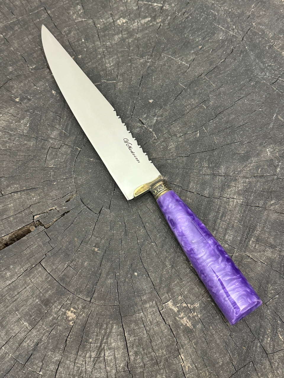8" Chef Knife, Custom Block, SS420 - 200mm