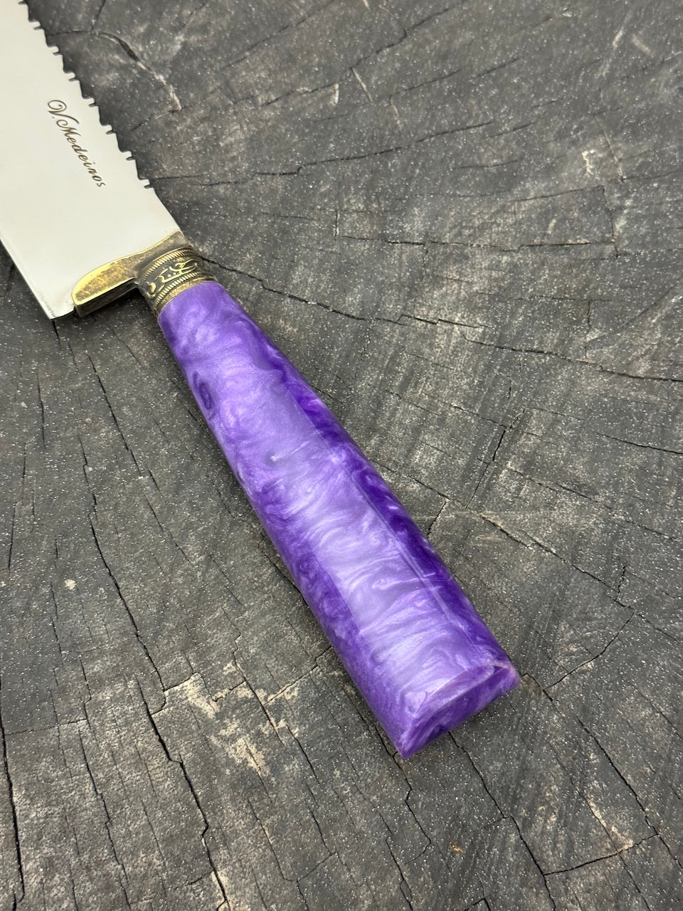 8" Chef Knife, Custom Block, SS420 - 200mm