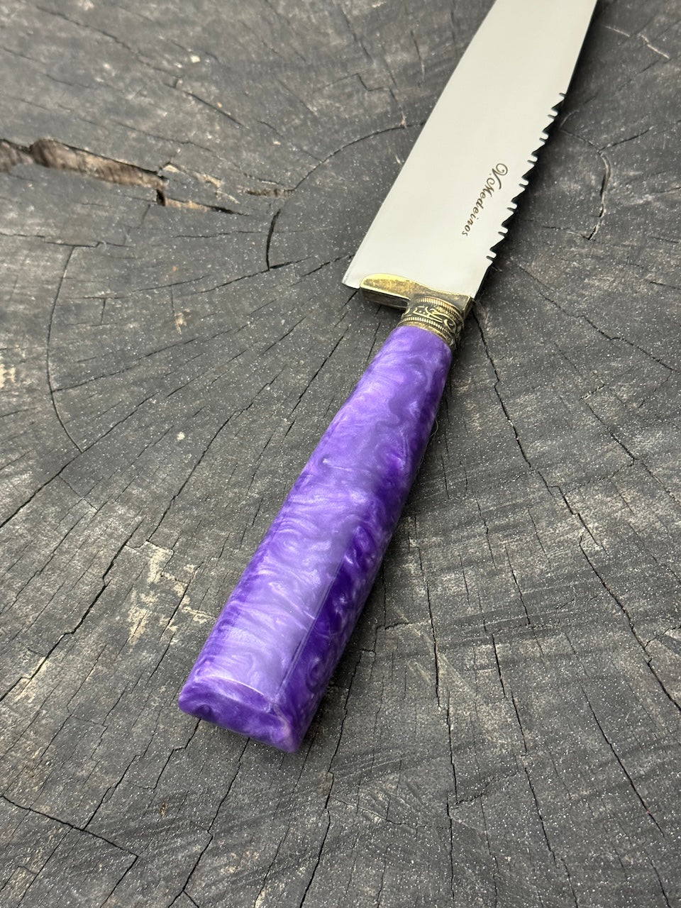 8" Chef Knife, Custom Block, SS420 - 200mm