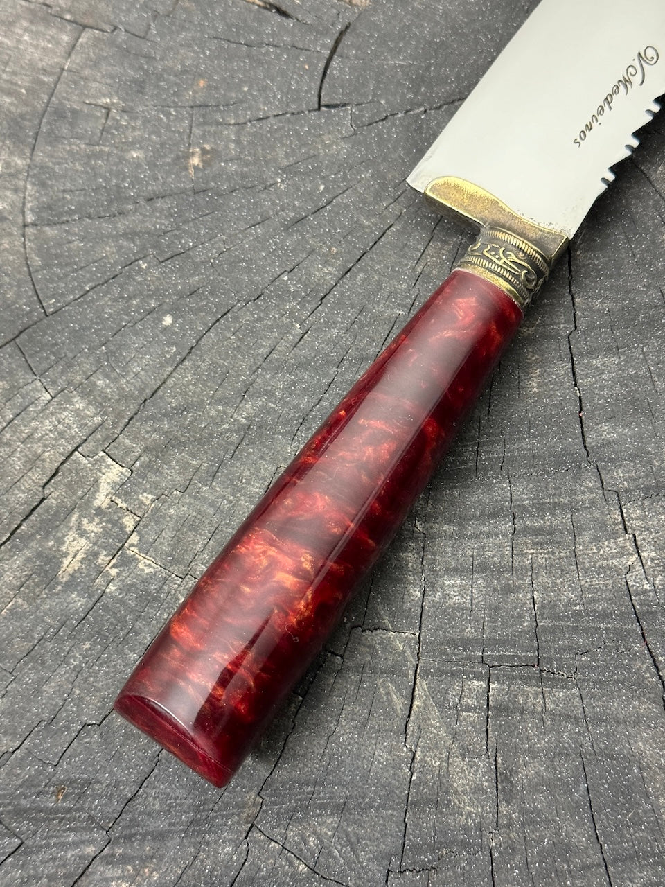 8" Chef Knife, Custom Block, SS420 - 200mm