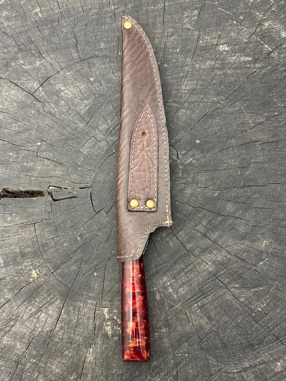 8" Chef Knife, Custom Block, SS420 - 200mm