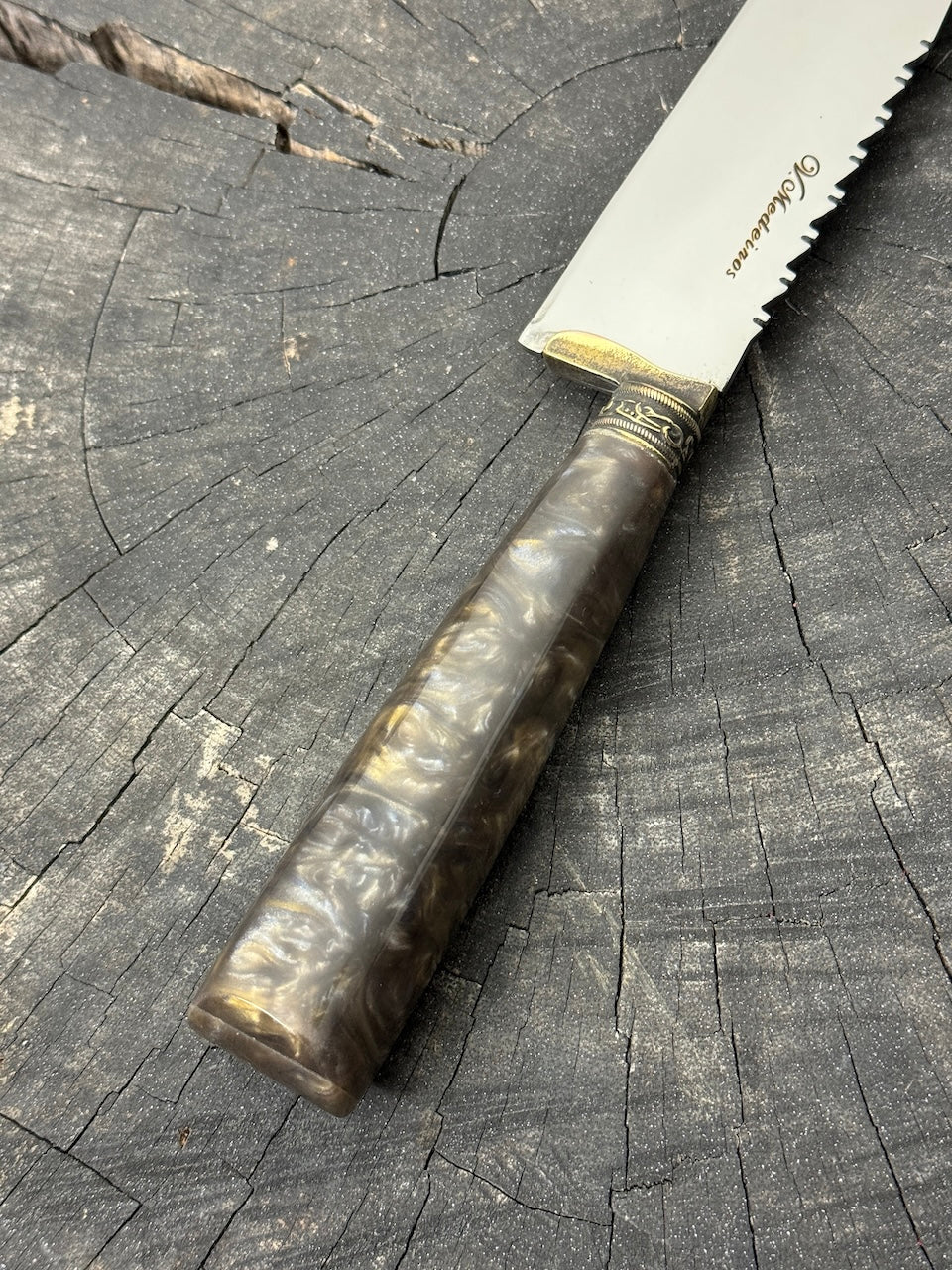 8" Chef Knife, Custom Block, SS420 - 200mm