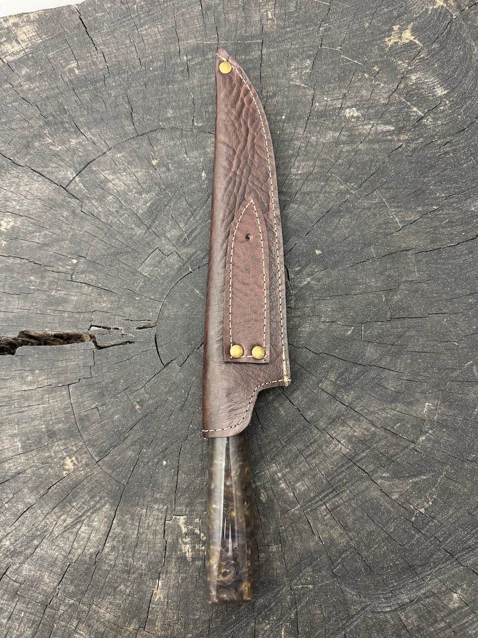 8" Chef Knife, Custom Block, SS420 - 200mm