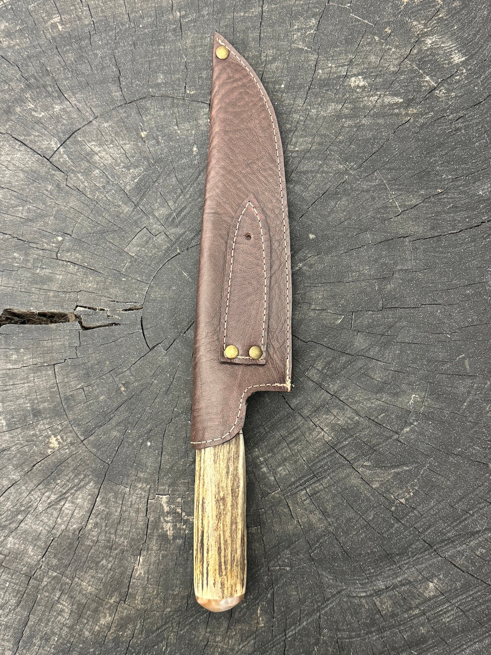 8" Artisan Knife, Deer Antler, SS440 - 210mm