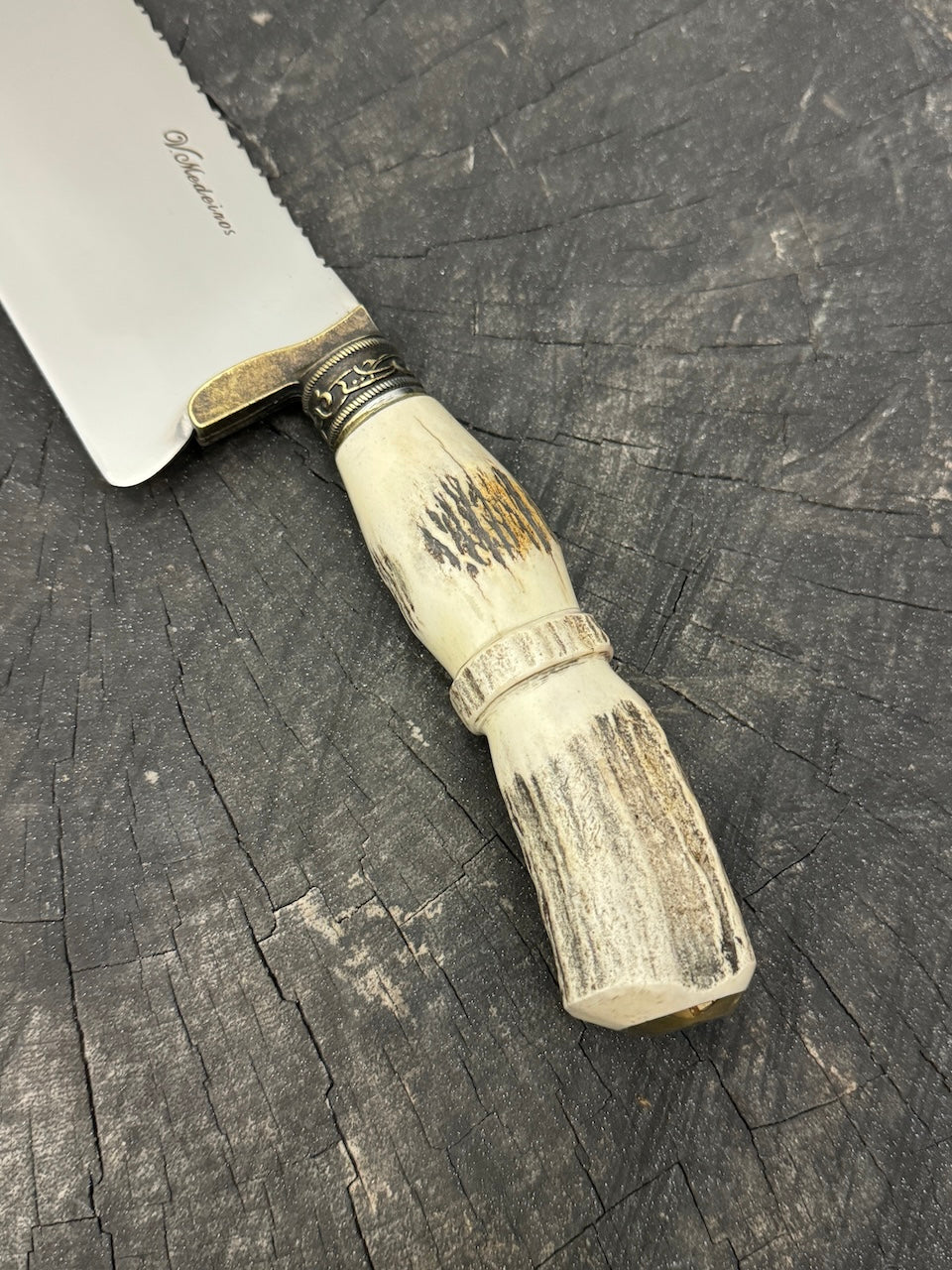 8" Picanha Chef Knife, Deer Antler, SS440 - 200mm
