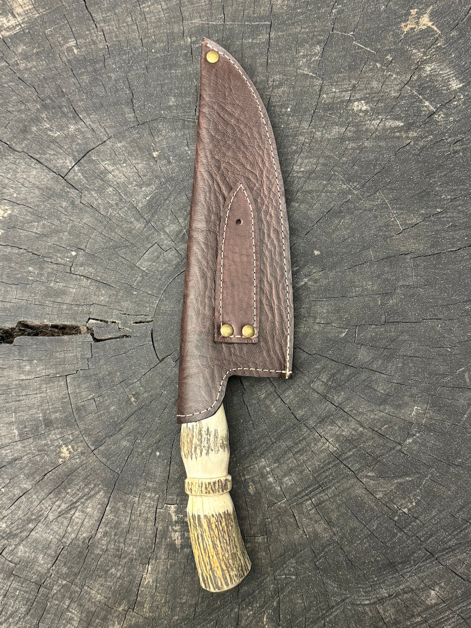 8" Picanha Chef Knife, Deer Antler, SS440 - 200mm