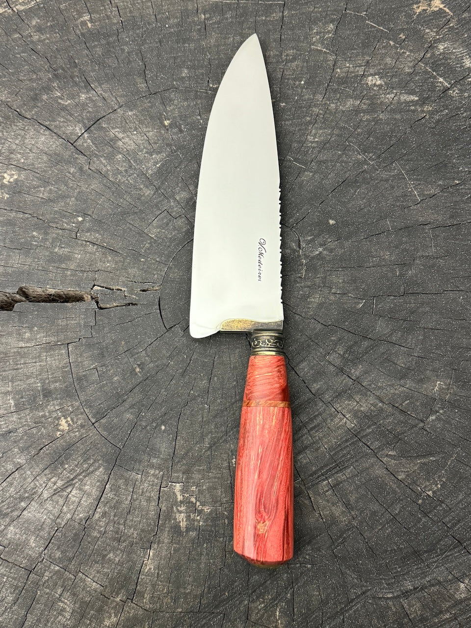 8" Picanha Chef Knife, Maple Burl, SS440 - 200mm