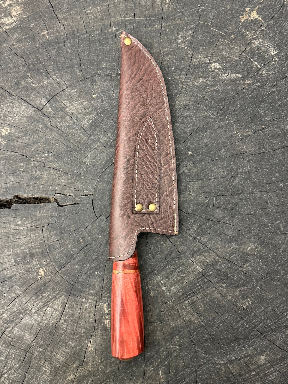 8" Picanha Chef Knife, Maple Burl, SS440 - 200mm