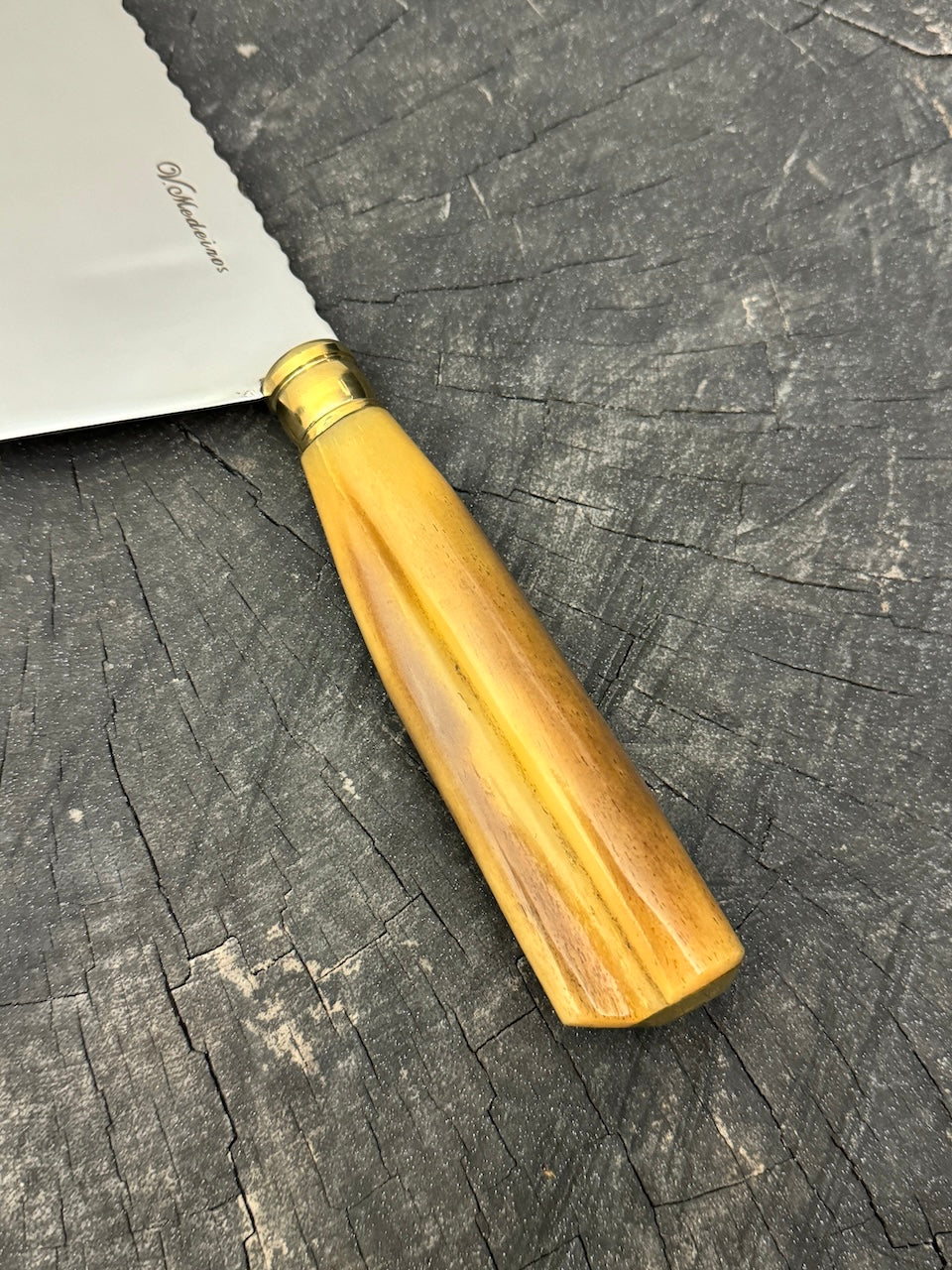 8" Chefs Cleaver, Ostrich Bone, SS440 - 200mm