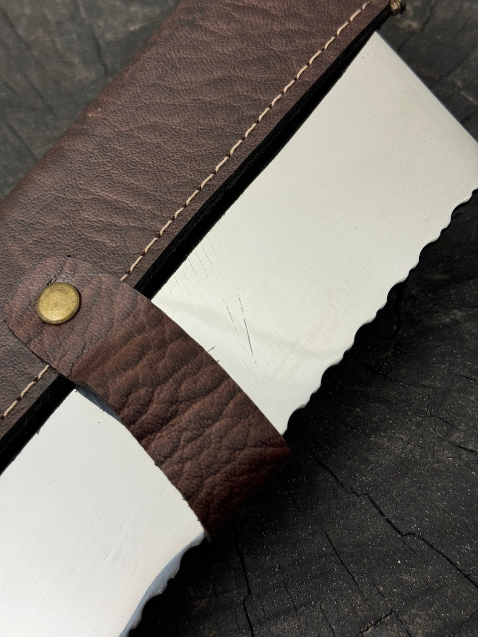 8" Chefs Cleaver, Custom Block, SS440 - 200mm