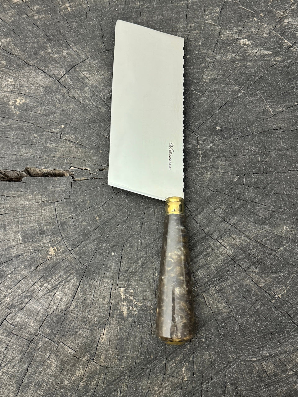 8" Chefs Cleaver, Custom Block, SS440 - 200mm