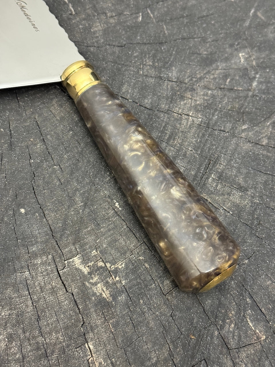 8" Chefs Cleaver, Custom Block, SS440 - 200mm