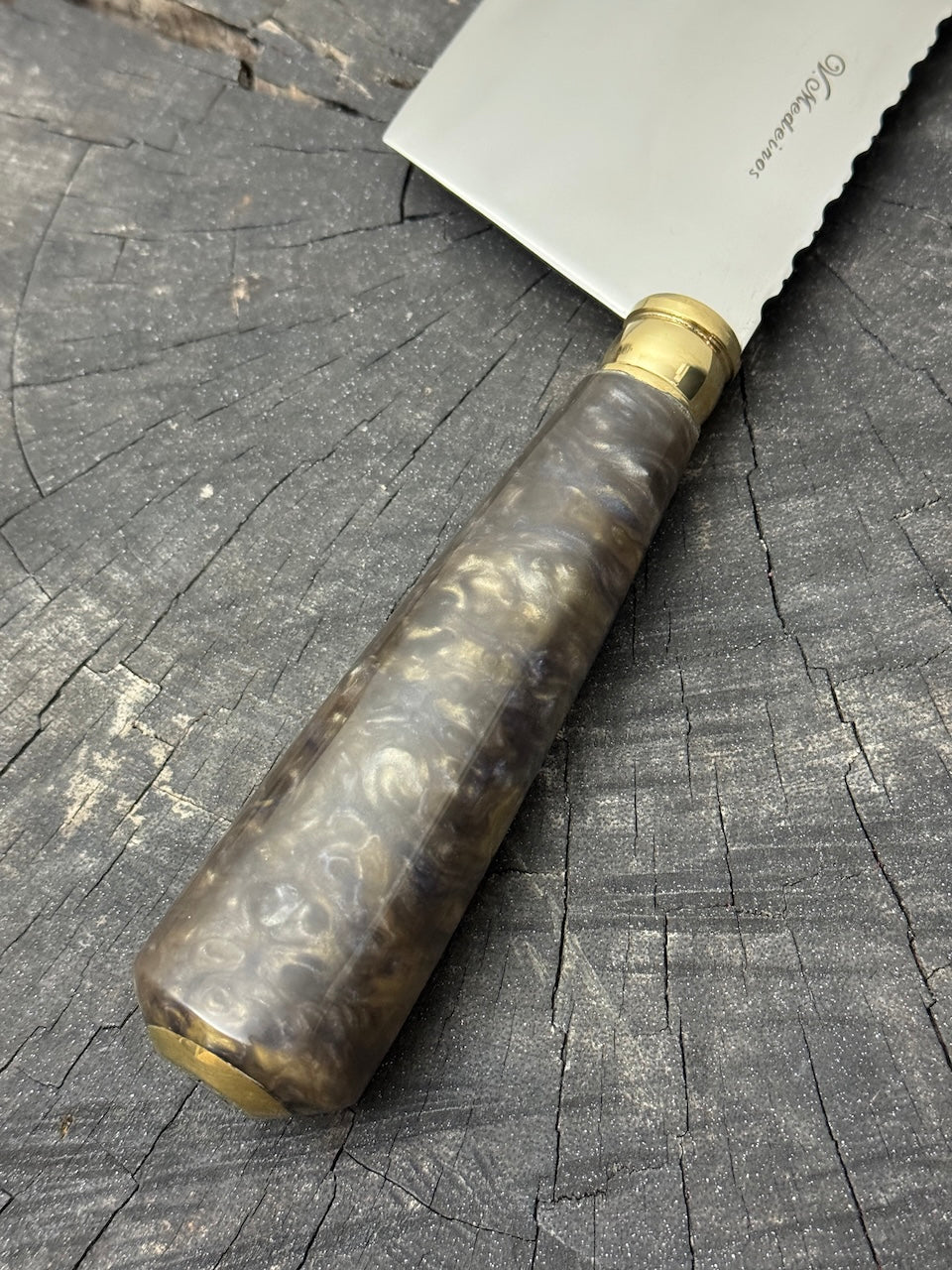 8" Chefs Cleaver, Custom Block, SS440 - 200mm