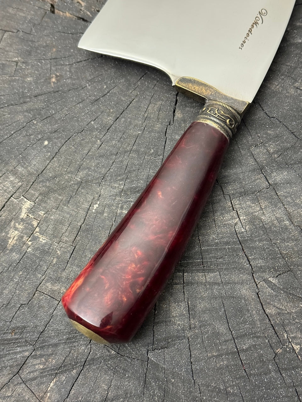8" Cutelo / Cleaver, Custom Block, SS440 - 190mm