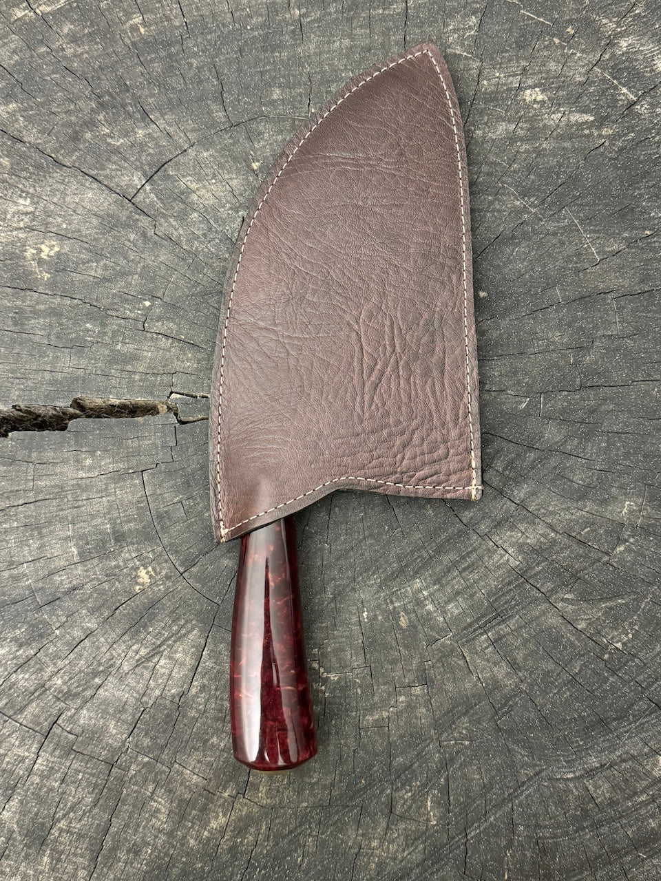 8" Cutelo / Cleaver, Custom Block, SS440 - 190mm