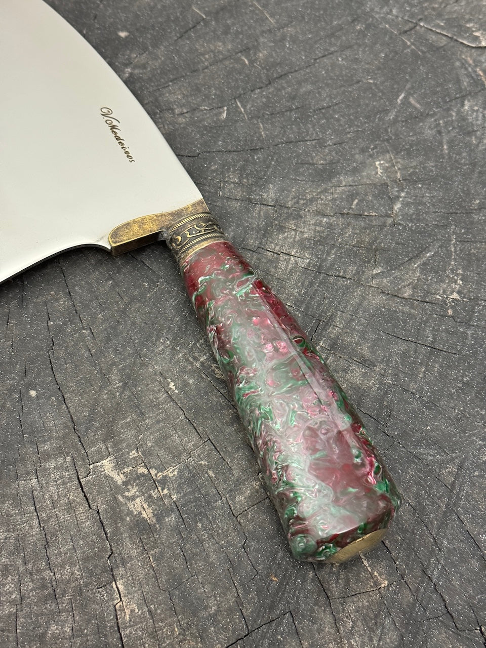 8" Cutelo / Cleaver, Custom Block, SS440 - 190mm