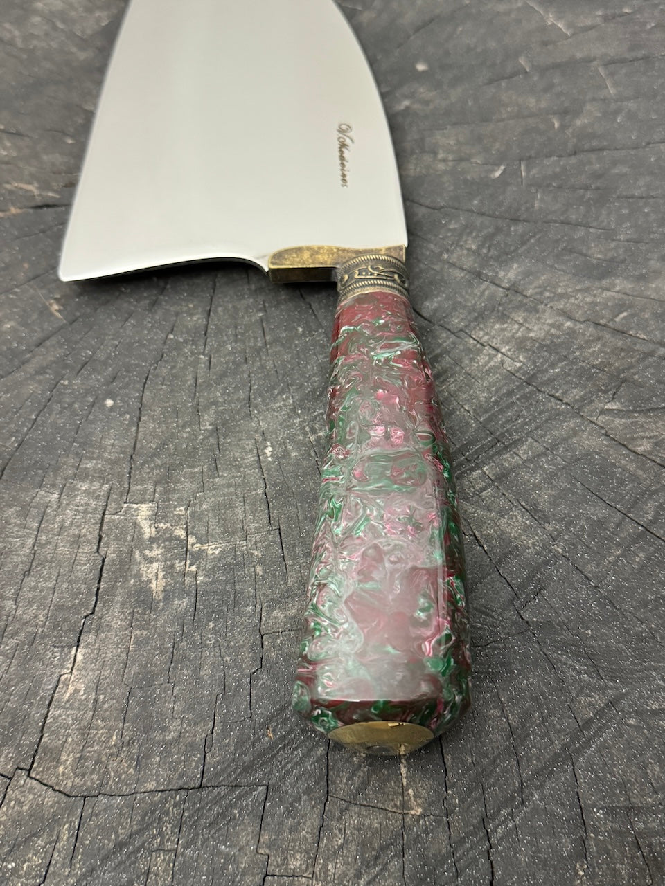 8" Cutelo / Cleaver, Custom Block, SS440 - 190mm