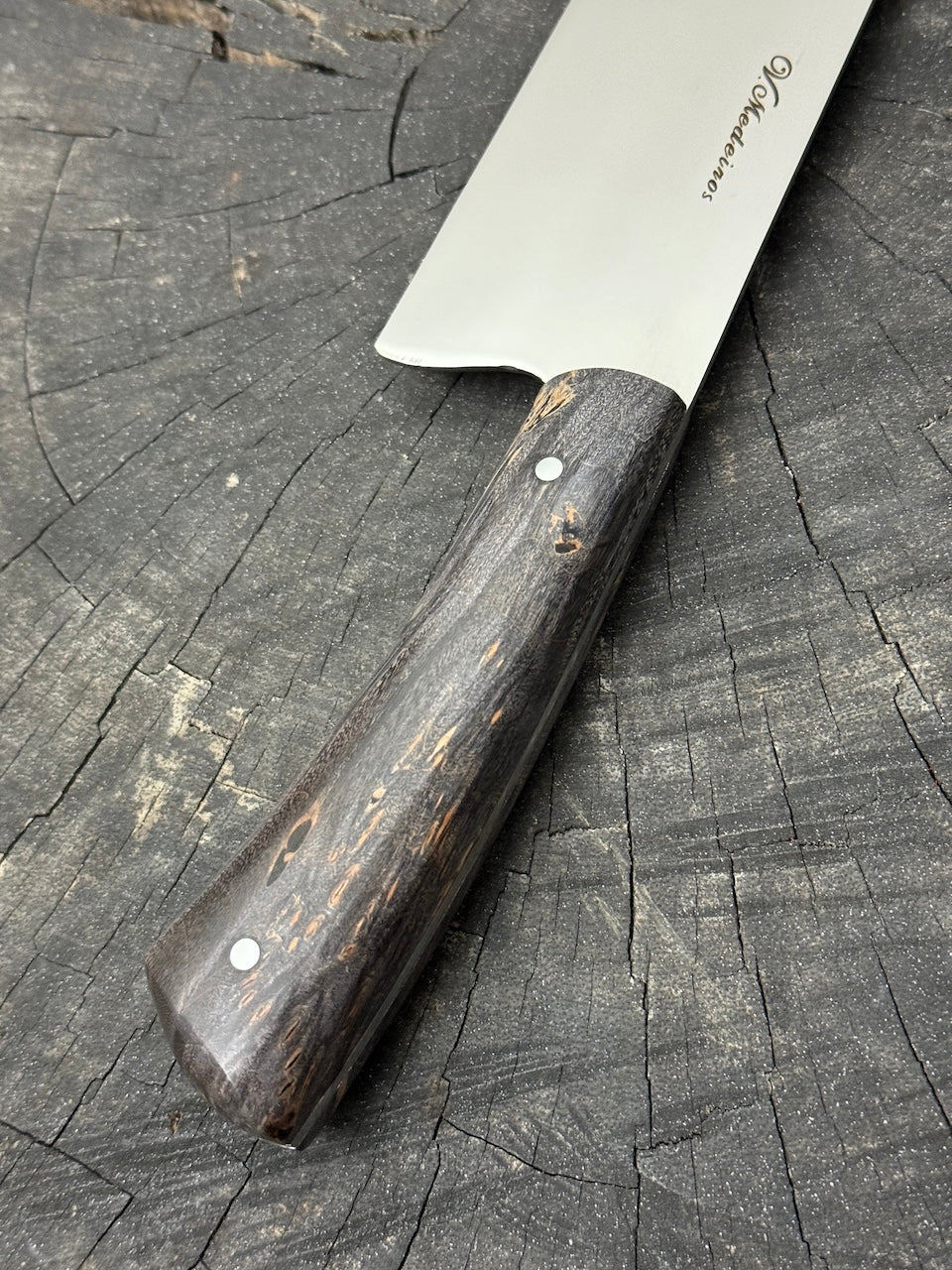 9" Bunka Pro, Full Tang Knife, Maple Burl, SS440 - 220mm
