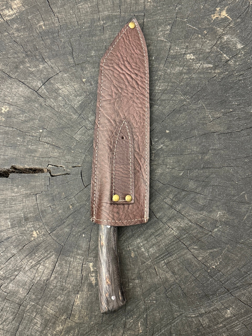 9" Bunka Pro, Full Tang Knife, Maple Burl, SS440 - 220mm