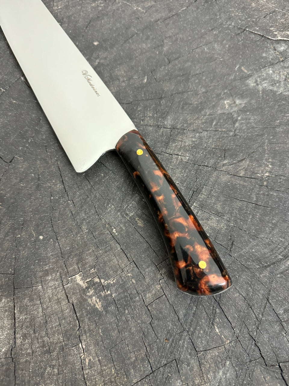 9" Bunka Pro, Full Tang Knife, Custom Block, SS440 - 220mm