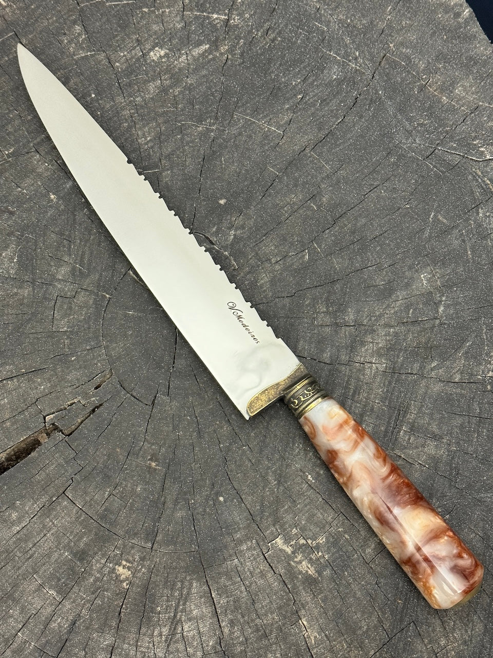 10" Chef Knife, Custom Block, SS440 - 250mm