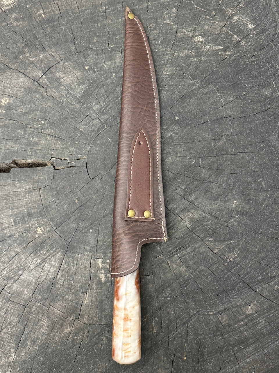 10" Chef Knife, Custom Block, SS440 - 250mm