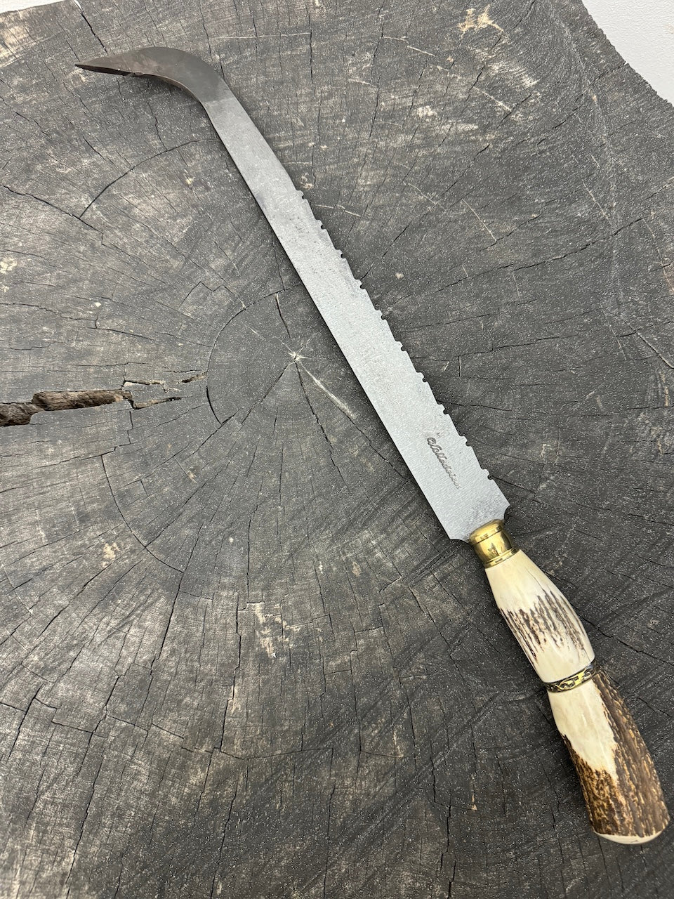 13" BBQ & Grill Hook, Meat Flipper, Deer Antler, CS1070 - 320mm