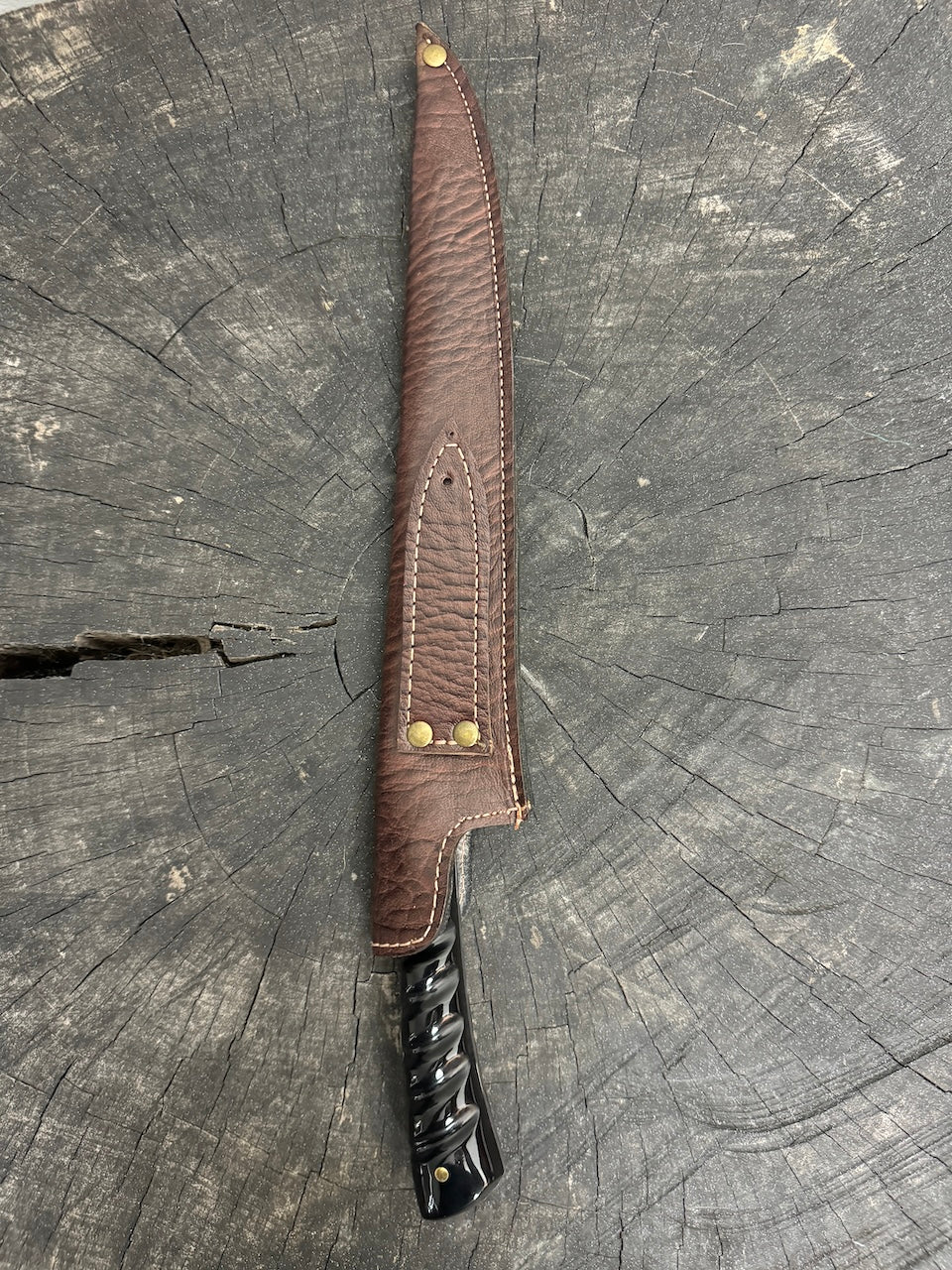 10" Chimango Full Tang Knife, Custom Block, SS440 - 250mm