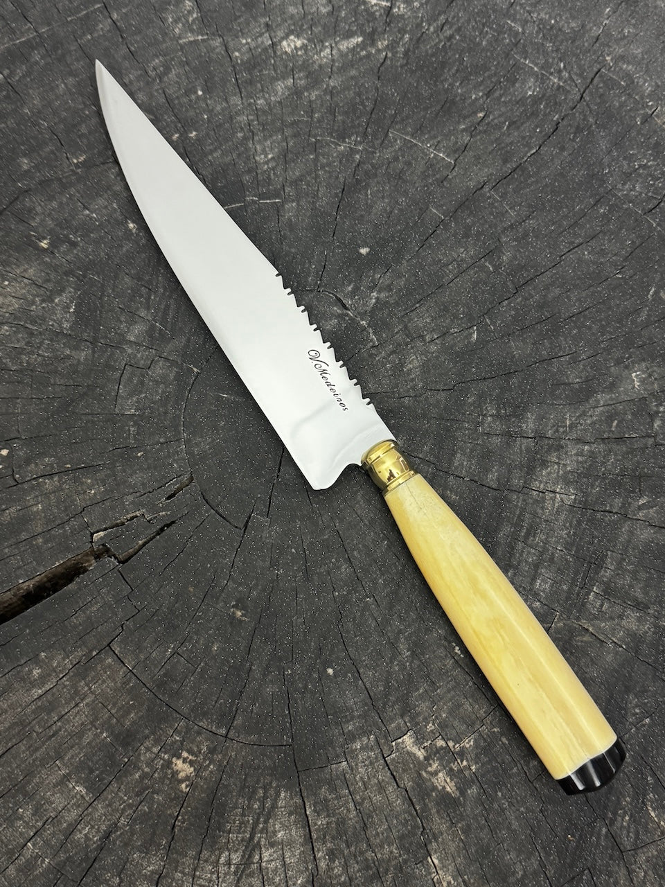 8" Chef Knife, Ostrich Bone, SS440 - 200mm