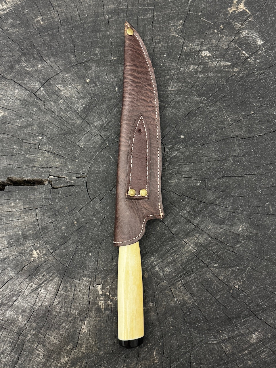8" Chef Knife, Ostrich Bone, SS440 - 200mm