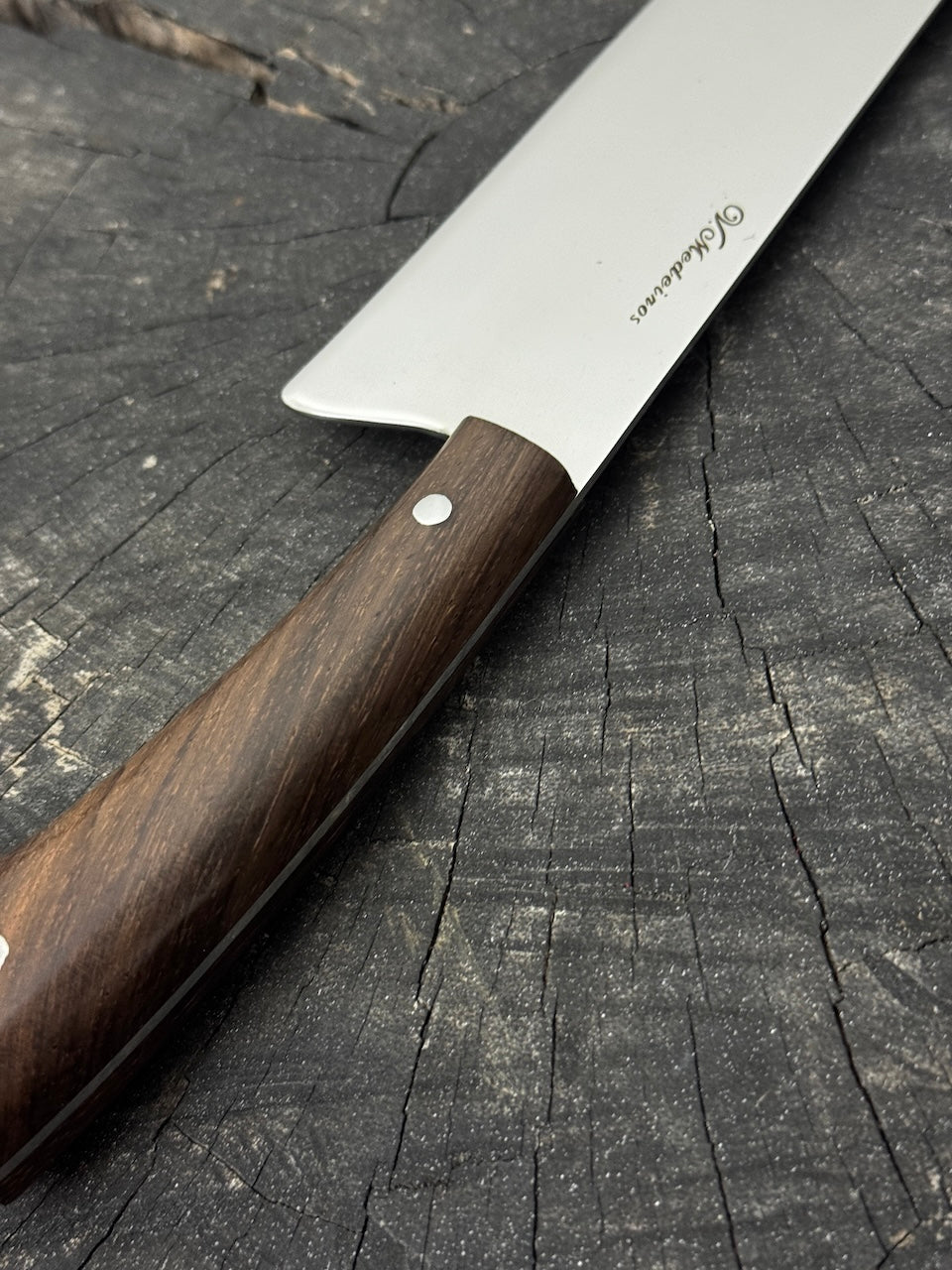 9" Bunka Pro, Full Tang Knife, Native Hardwood, SS440 - 220mm