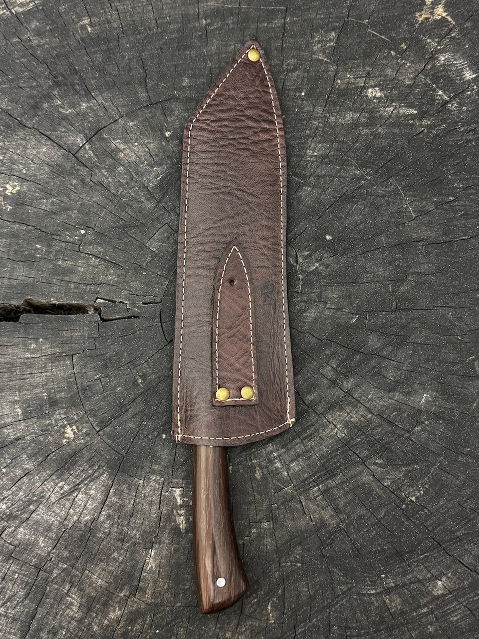 9" Bunka Pro, Full Tang Knife, Native Hardwood, SS440 - 220mm