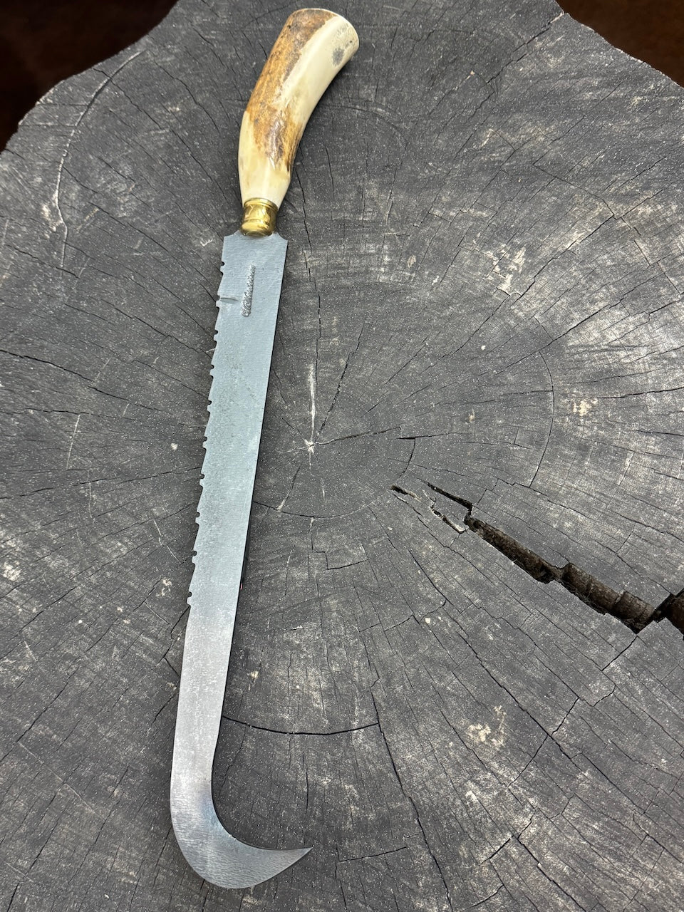 13" BBQ & Grill Hook, Meat Flipper, Deer Antler, CS1070 - 320mm