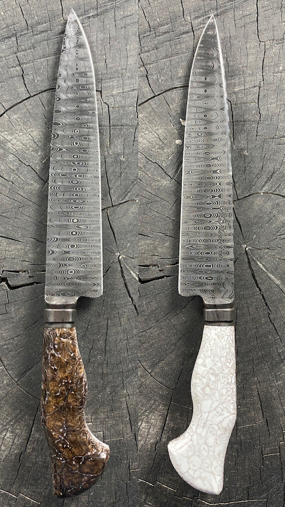 8" Damascus Custom Chef Knife 180 Layers CS1095 15n20