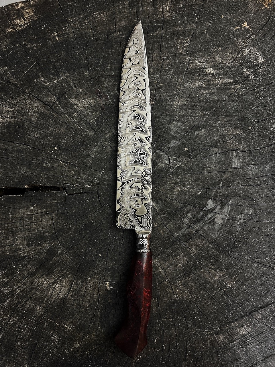 10.5" Damascus Chef Knife 220 Layers GH CS1095 15n20