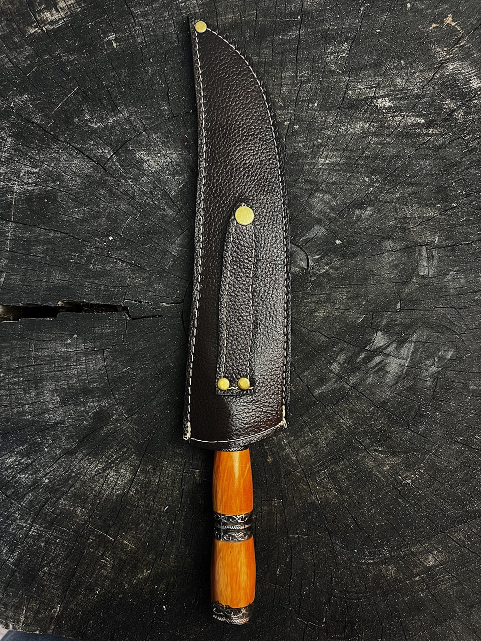 10" Damascus Butcher Knife 180 Layers CS1095 15n20