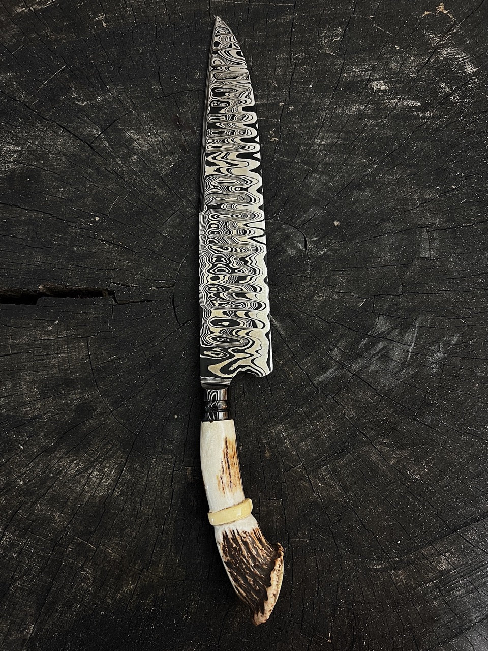 10" Damascus Knife 220 Layers DA CS1095 15n20
