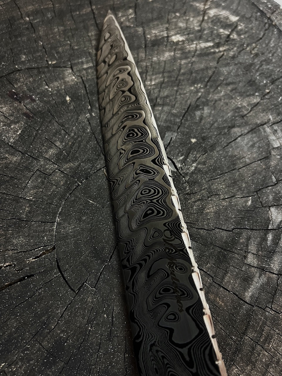 10.5" Damascus Chef Knife 220 Layers GH CS1095 15n20