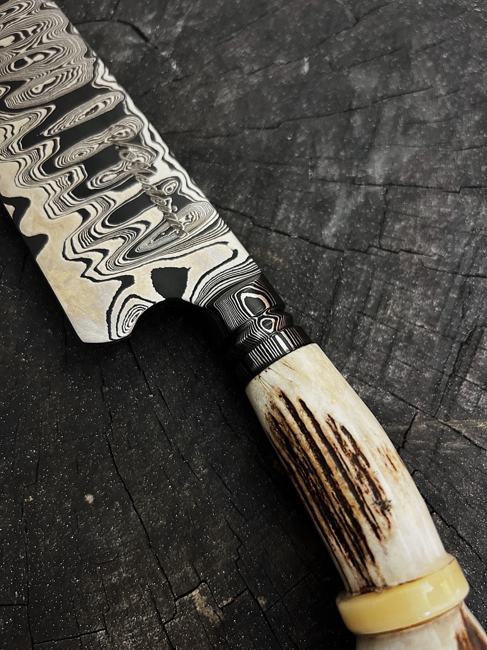 10" Damascus Knife 220 Layers DA CS1095 15n20