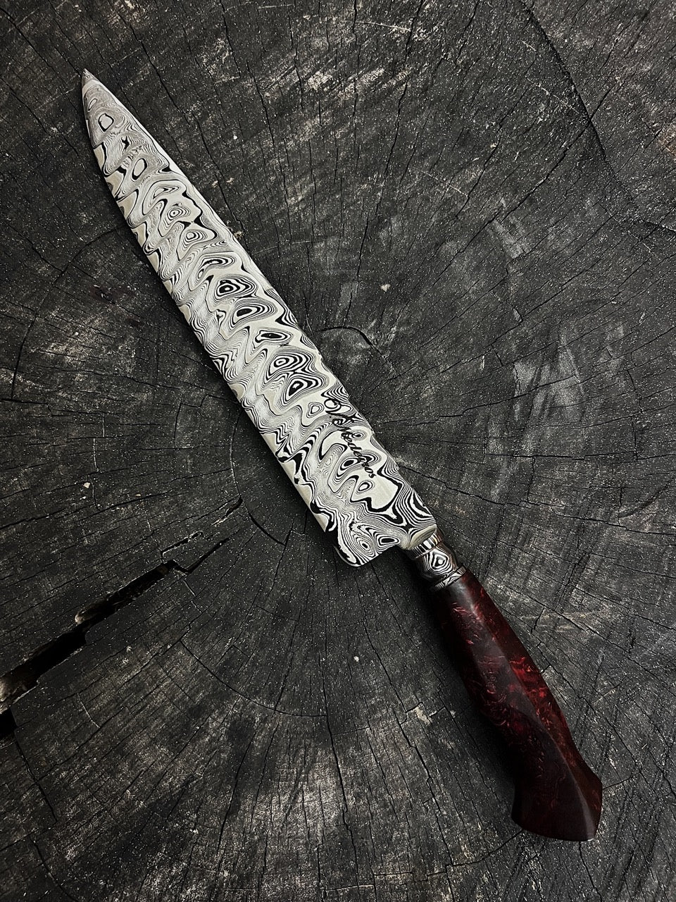 10.5" Damascus Chef Knife 220 Layers GH CS1095 15n20