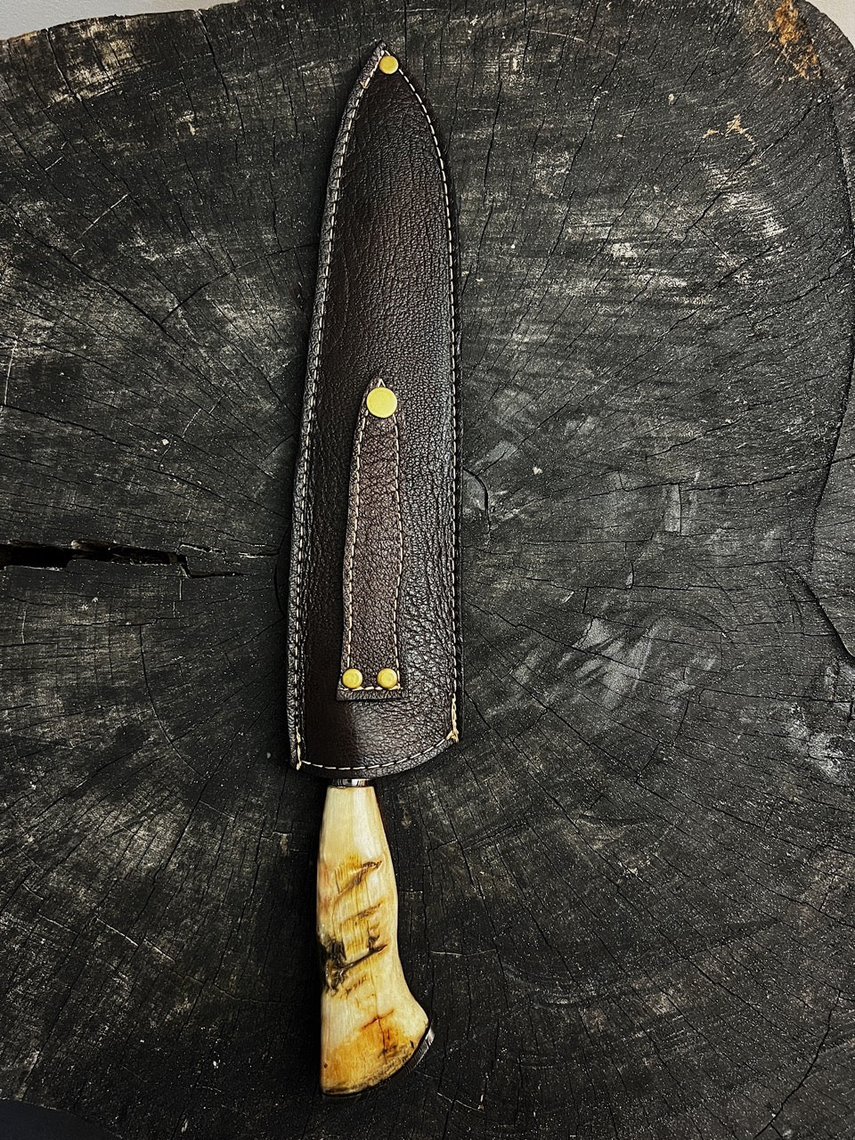 11" Damascus Knife 180 Layers MS CS1095 15n20