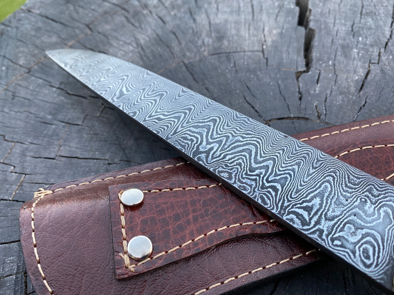 8" Damascus Custom Chef Knife 120 Layers CS1095 15n20