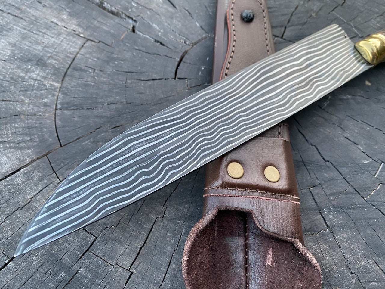 8" Damascus Custom Chef Knife 160 Layers CS1095 15n20